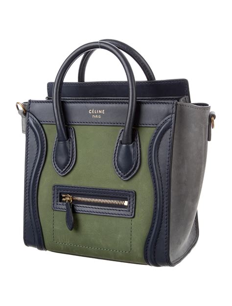 celine tricolor nano luggage